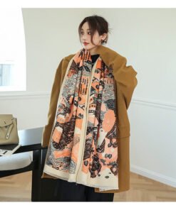 Khăn quàng cổ cao cấp len Cashmere cho nữ KQ-WD06 làm quà tặng bạn gái, sếp nữ, mẹ, cô, dì, chị - em gái...