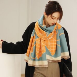 Khăn quàng cổ cao cấp len Cashmere cho nữ KQ-WD10 làm quà tặng