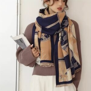 Khăn quàng cổ cao cấp len Cashmere cho nữ KQ-WD12 làm quà tặng bạn gái, sếp nữ, mẹ, cô, dì, chị - em gái...