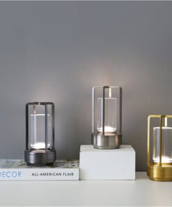 Đèn bàn bằng nhôm nguyên khối phong cách Bắc Âu - DBW002 làm quà tặng tân gia, về nhà mới...