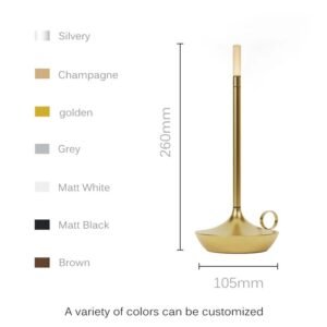 Đèn decor Rebecca bằng nhôm nguyên khối cao cấp màu vàng làm quà tặng tân gia, về nhà mới...