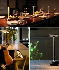 Đèn LED Dáng Đứng Bằng Nhôm Nguyên Khối (màu đen) làm quà tặng tân gia, về nhà mới...