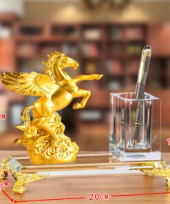 Ống đựng bút kèm đế pha lê K9 để bàn cao cấp – LBWG005 làm quà tặng sếp, đối tác, doanh nghiệp...