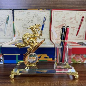 Ống đựng bút đế pha lê - Sang trọng và đẳng cấp cho không gian