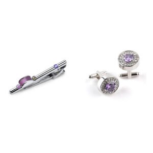 Bộ Phụ Kiện Cà Vạt: Kẹp Và Khuy Măng Set Đồng Bộ