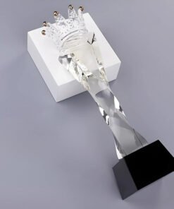 Cúp vinh danh pha lê biểu tượng vương miện WG-031