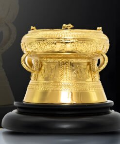 Trống đồng cao cấp cỡ 12cm mạ vàng 24k làm quà tặng, quà biếu