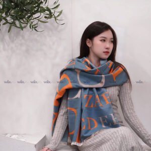 Khăn len Cashmere cao cấp cho nữ họa tiết chữ cái - TWD001 làm quà