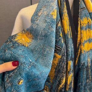Khăn nữ len Cashmere cao cấp KQVG-WD001 phong cách Van Gogh làm quà tặng Bạn gái, Cô giáo, Sếp nữ,...