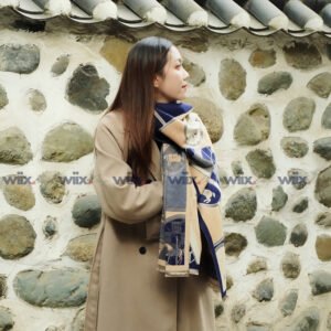 Khăn quàng cổ cao cấp len Cashmere cho nữ KQ-WD12 làm quà tặng bạn gái, sếp nữ, mẹ, cô, dì, chị - em gái...