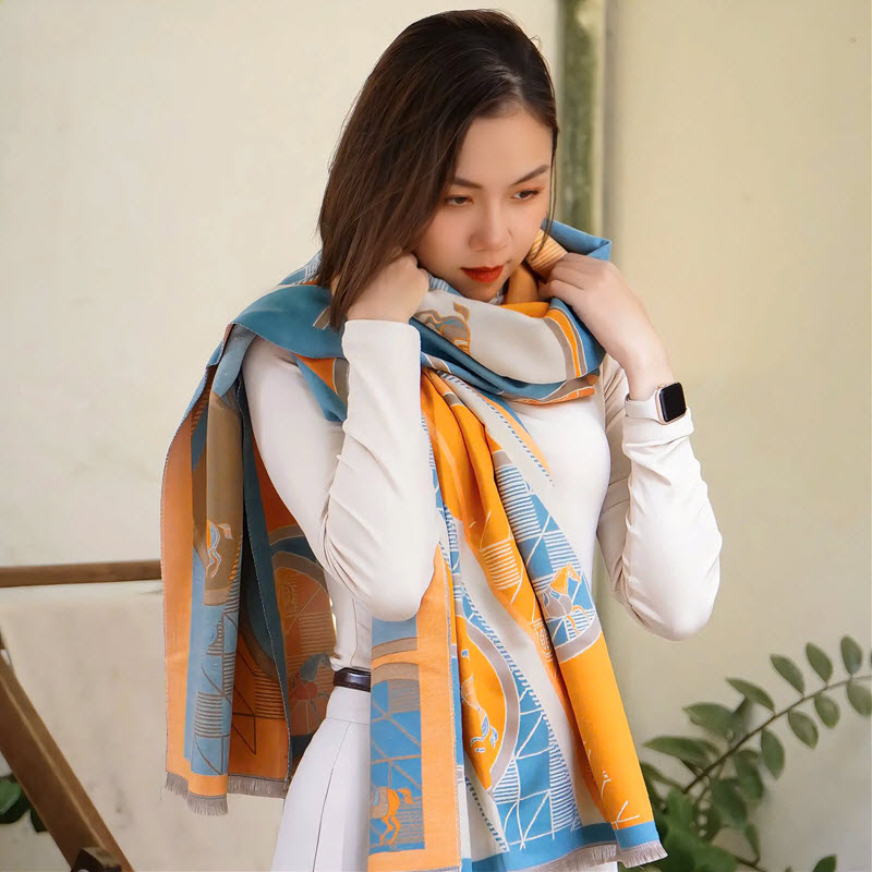 Khăn choàng len Cashmere - Gợi ý quà sinh nhật ấm áp, sang trọng