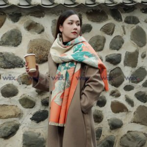 Khăn quàng cổ cao cấp len Cashmere cho nữ KQ-WD20 làm quà tặng