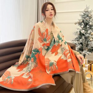 Khăn quàng cổ cao cấp len Cashmere cho nữ KQ-WD20 làm quà tặng