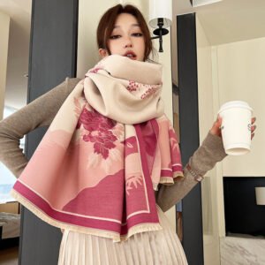 Khăn quàng cổ cao cấp len Cashmere cho nữ KQ-WD23 làm quà tặng