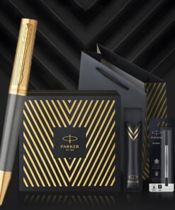 Bộ quà tặng bút ký Parker Ingenuty Prestij Arrow kèm bao da và 1 ngòi thay thế