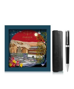 Bộ quà tặng bút ký Parker INGNTY BLK CT-2181997 kèm ngòi, bao da, hộp và túi hãng