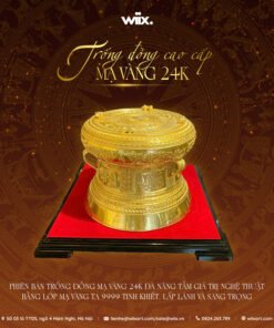 Trống Đồng Mạ Vàng 24k – Tinh Hoa Nghìn Năm