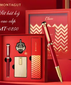 Bộ quà tặng bút ký cao cấp MT0250 màu đỏ