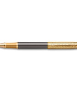 Bộ quà tặng bút ký Parker IM Arrow Grey GT-2200977 mạ vàng 18k kèm ngòi, bao da, hộp và túi hãng