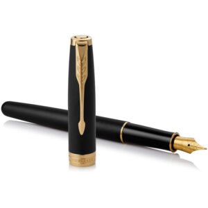Bộ quà bút ký Parker SON Matte Black GT TB 1950875 mạ vàng 18k