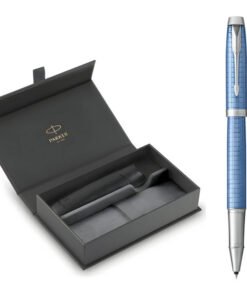 Bộ quà tặng bút ký Parker IM PRM X Blue CT TB4 1975589 kèm bao da