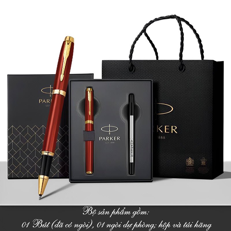 Set bút bi ký Parker IM Red Fountain cao cấp làm quà tặng 16 Set bút bi ký Parker IM Red Fountain cao cấp làm quà tặng
