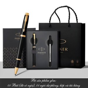 Set bút bi ký Parker IM X-Black GT TB4-1975576 cao cấp làm quà tặng