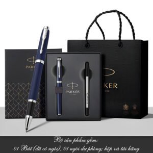 Set bút bi ký Parker IM X M Blue CT TB4 1975577 cao cấp làm quà tặng