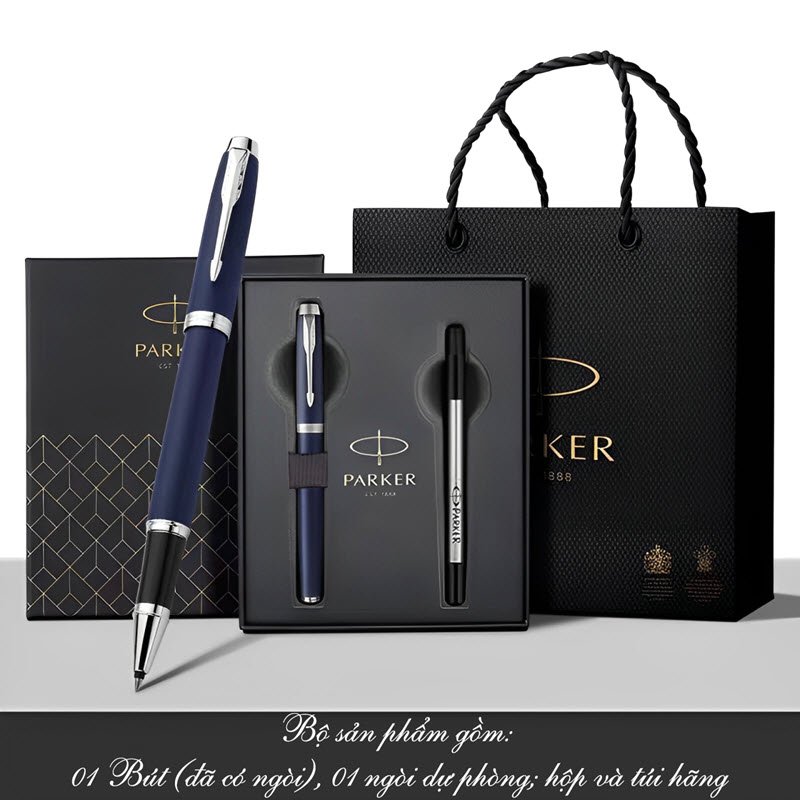 Set bút bi ký Parker IM X M Blue CT TB4 1975577 cao cấp làm quà tặng 16 Set bút bi ký Parker IM X M Blue CT TB4 1975577 cao cấp làm quà tặng