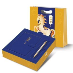Bộ Quà Tết Doanh Nghiệp “Tết Bính Ngọ” Cao Cấp Set Bút Ký Kèm Sổ Da