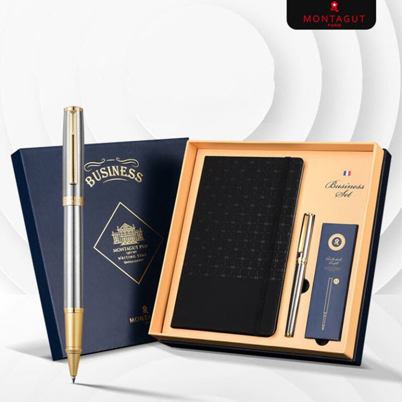 Set bút ký và sổ da - set quà tặng cho nam giới dưới 3 triệu