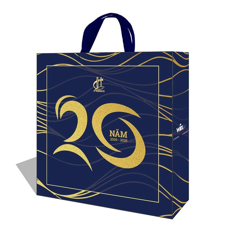 Bộ Quà Tặng Kỷ Niệm 20 Năm Thành Lập Công Ty TNHH Hùng Cá 25 Bộ Quà Tặng Kỷ Niệm 20 Năm Thành Lập Công Ty TNHH Hùng Cá