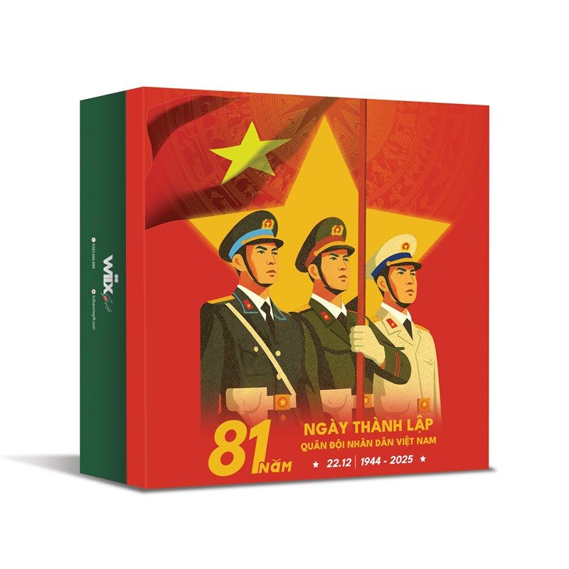 Bộ Quà Tặng Trang Trọng Kỷ Niệm Ngày Thành Lập Quân Đội Nhân Dân Việt Nam 18 Bộ Quà Tặng Trang Trọng Kỷ Niệm Ngày Thành Lập Quân Đội Nhân Dân Việt Nam