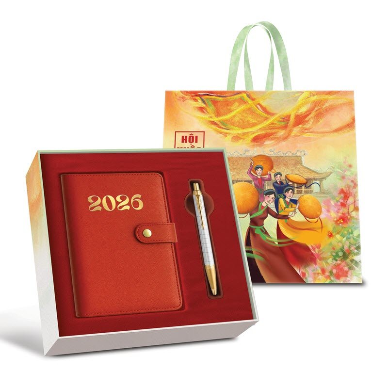 Bộ quà Tết doanh nghiệp “Hội Xuân” – Không khí lễ hội mở đầu năm mới an hòa