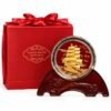 Chặn Giấy Pha Lê Hình Thuyền Dát Vàng 24K – Trang Trí Bàn Làm Việc, Gửi Lời Chúc Thuận Buồm Xuôi Gió