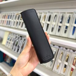Bao da đựng bút cao cấp WA-BD001 màu đen kèm hộp; giúp bảo vệ sản phẩm và cấu thành set quà