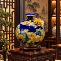 Bình Hút Lộc Mã Đáo Thành Công Vẽ Vàng 22cm – Tô Điểm Không Gian Sang Trọng, Gửi Gắm Lời Chúc Sự Nghiệp Hanh Thông