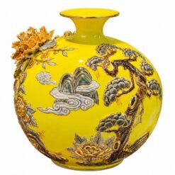 Bình Hút Lộc Thuận Buồm Xuôi Gió Đắp Nổi 30cm – Điểm Nhấn Nghệ Thuật, Biểu Tượng Phát Đạt Và Quà Tặng Ý Nghĩa
