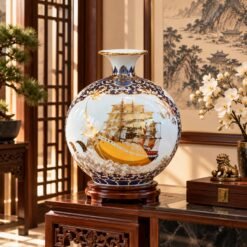 Bình Hút Lộc Vẽ Vàng Thuận Buồm Xuôi Gió Cao Cấp H35 – Gửi Gắm Lời Chúc Hanh Thông, Quà Tặng Khai Trương Và Tân Gia Ý Nghĩa