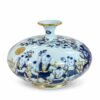 Bình Hút Lộc Vuốt Tay Vẽ Vàng 24K Cao 12cm – Bốn Mùa Đón Phúc, Gia Môn Hưng Thịnh, Quà Tặng Cát Tường