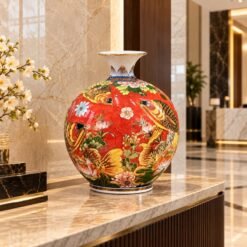 Bình Hút Tài Lộc Cá Huyết Rồng Cao 30cm – Quà Tặng Khai Trương, Tân Gia Cao Cấp Gửi Gắm Lời Chúc Phát Đạt Và Sung Túc