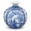 Bình Hút Tài Lộc Tứ Cảnh Cao Cấp 35cm – Họa Tiết Tùng Cúc Sen Đào, Trang Trí Phòng Khách Và Gửi Gắm Lời Chúc Phú Quý