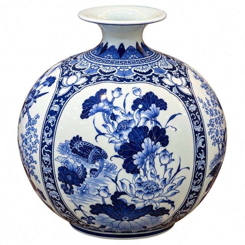 Bình Hút Tài Lộc Tứ Cảnh Cao Cấp 35cm – Họa Tiết Tùng Cúc Sen Đào, Trang Trí Phòng Khách Và Gửi Gắm Lời Chúc Phú Quý 11 Bình Hút Tài Lộc Tứ Cảnh Cao Cấp 35cm – Họa Tiết Tùng Cúc Sen Đào, Trang Trí Phòng Khách Và Gửi Gắm Lời Chúc Phú Quý