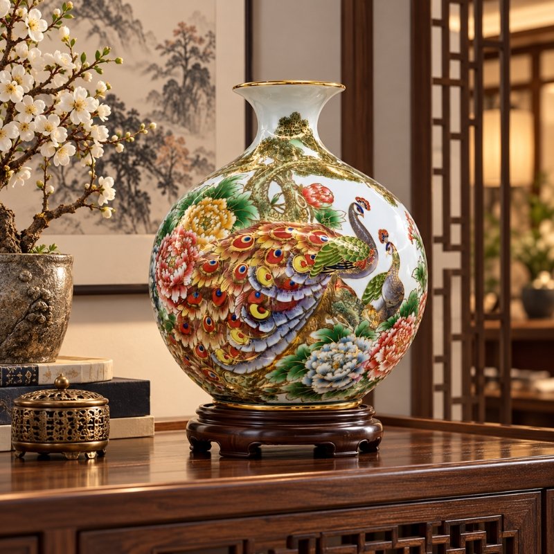 Bình Hút Tài Lộc Tùng Công Phú Quý 40cm – Tùng Công Cát Tường, Gia Đạo An Khang, Phú Quý Trường Tồn 8 Bình Hút Tài Lộc Tùng Công Phú Quý 40cm – Tùng Công Cát Tường, Gia Đạo An Khang, Phú Quý Trường Tồn