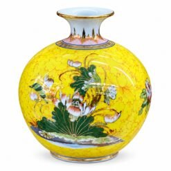 Bình Tài Lộc Công Đào Bát Tràng Vẽ Vàng 24K – Điểm Nhấn Nghệ Thuật Cho Phòng Khách, Món Quà Tân Gia Và Khai Trương Gửi Gắm Lời Chúc Phú Quý