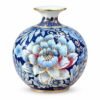 Bình Tài Lộc Mini Bảo Tiên Liên Hoa Xanh Lam Cao Cấp 22cm – Nghệ Thuật Gốm Sứ Truyền Thống, Trang Trí Bàn Thờ Thần Tài Và Thu Hút May Mắn