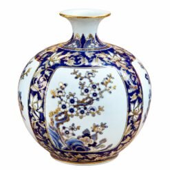 Bình Tài Lộc Tứ Cảnh Bình An Men Lam Cao Cấp 30cm – Tinh Hoa Gốm Sứ Bát Tràng, Trang Trí Sang Trọng Và Gìn Giữ Giá Trị Truyền Thống
