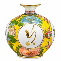 Bình Tài Lộc Vạn Sự Như Ý Màu Vàng Cao 25cm – Món Quà Tân Gia, Khai Trương Gửi Trao Lời Chúc May Mắn Và Kinh Doanh Thuận Lợi