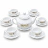 Bộ Ấm Chén In Logo Vàng 24K Tặng Khách Hàng – Vẻ Đẹp Sứ Bát Tràng Sang Trọng, Tôn Vinh Văn Hóa Tiếp Khách Và Gìn Giữ Niềm Tin Hợp Tác