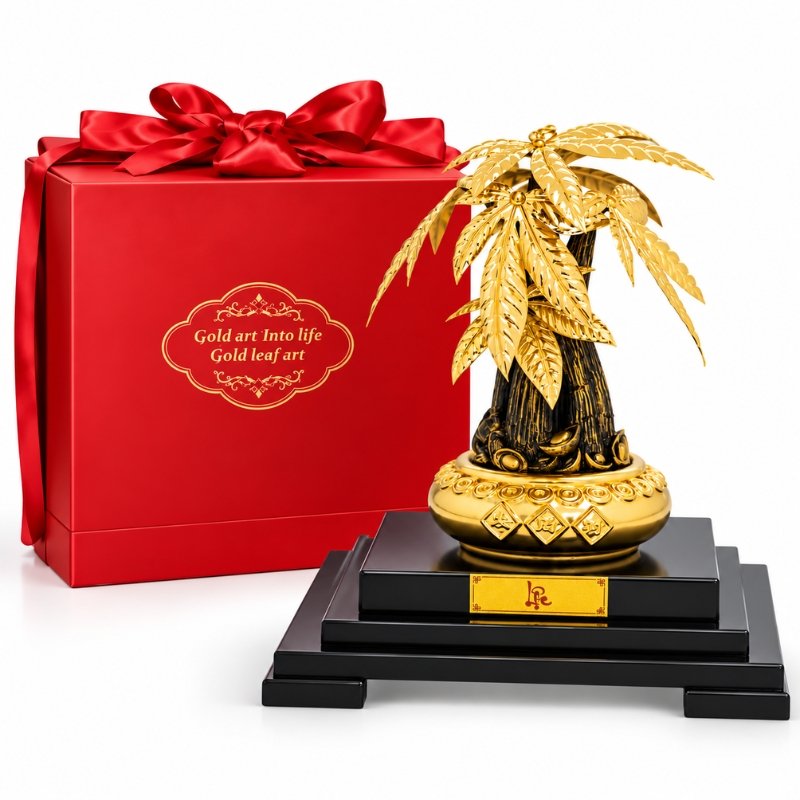 Wiix Gift 18 Cây Kim Ngân Mạ Vàng 24K – Hình Tượng Thịnh Vượng, Quà Tặng Sếp, Doanh Nhân Và Đối Tác Trong Dịp Quan Trọng